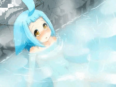 温泉青シュシュ