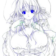 らくがき「おっぱいＡＢ」さん立体マウスパット用絵
