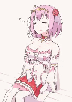 寝てるユイとめくり差分
