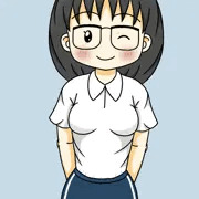 体操着地味眼鏡
