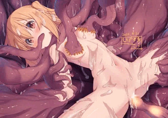 触手に飼育されてる女の子