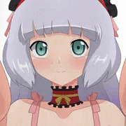 セシアとにらめっこ