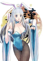 バニーガール姿の薄荷爽凛さん　うさぎ年謹賀新年