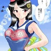 汗だく爆乳チアガール