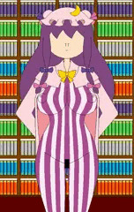 「パチュリーの縦縞はボディペイント」説