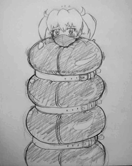 ウチの子メイちゃんスリープサック拘束