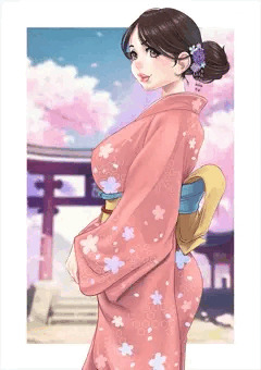 和装のお嬢様💗