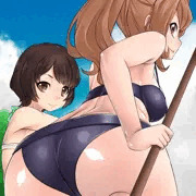 水着回の宗像チーフと新門先生（塗りミスVer）
