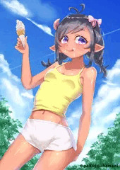 夏っぽいロリっ子【創作悪魔娘】