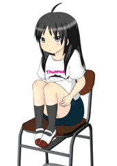椅子と少女
