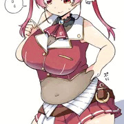 お腹が気になるマリン船長