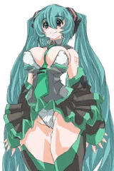 ミクちゃんのえっちなコス改変