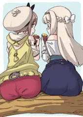 Fantiaリクエストでライザとクラウディアを描かせていただきました