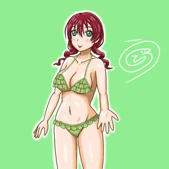 水着エマちゃんと脱ぎ差分
