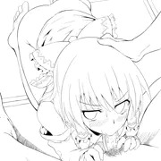 霊夢フェラ（線画）
