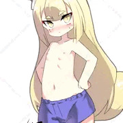 男子水着きつねっこ