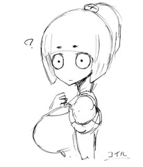 ツイッターのタグのお題で描いた擬人化ポケモン落書き