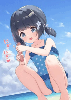 ナマコを触るうちの子