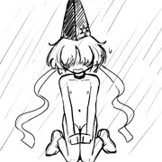 てるてる坊主の擬人化オリキャラのえっちイラスト