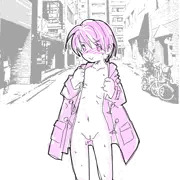 裸コート。
