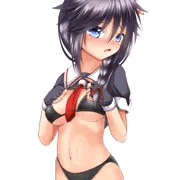 時雨ちゃんがたくしあげてくれた