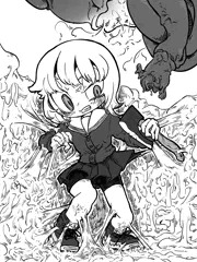 粘着床の上で