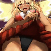 黒ギャルサンタJKにスカートの中見せてもらいたい