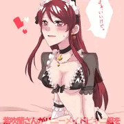 紫吹蘭さんと水着メイドバニー