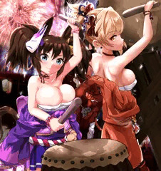 エッチなさらし娘２人組