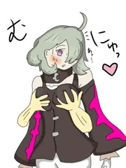 ファルチェちゃんの胸揉み