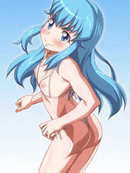 ヒメルダさんマイクロビキニに着替える。