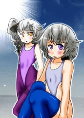 テア艦長とタマちゃん　カラー差分