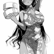 褐色チャイナ娘