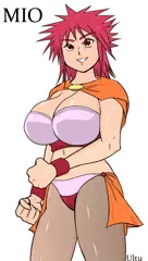 [自作絵] 爆乳盗賊娘 ミオ