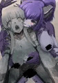 skeb オリジナルキャラクター 石化蛇娘とドラゴン娘