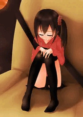 後部座席の幼女