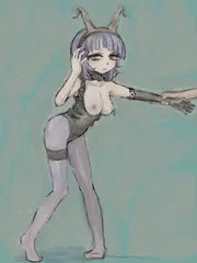 黒い耳の女