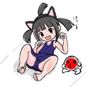 今月描いた太鼓の達人はなちゃん