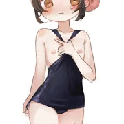 水着つまんでおっぱい見せて…♡