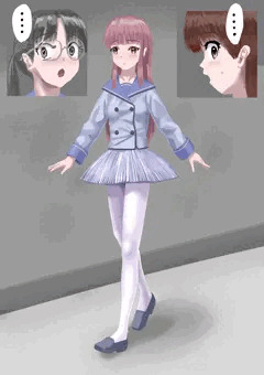 「制服の下半身をバレリーナ風にアレンジして廊下を歩いてもとくに誰も何も言わない説」を検証してみた