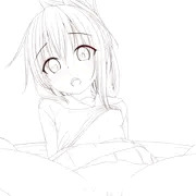 電ちゃんと二回戦目！　線画