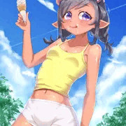 夏っぽいロリっ子【創作悪魔娘】