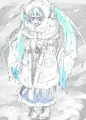 極寒着膨れ。