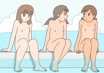 足プールの女の子