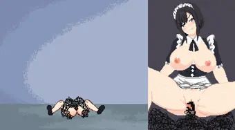 悪夢屋敷・無限牢獄　敵敗北エロシーン基本アニメーション13