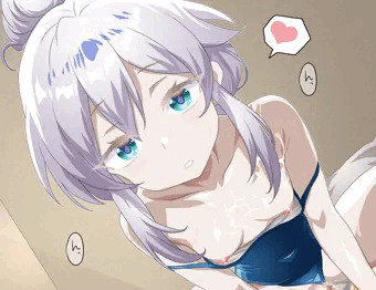水着ドゥーちゃんに乗られ