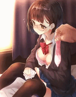 眼鏡っ子JK事後