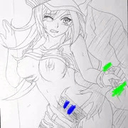 路地裏で孤独に死神達と戦う 美咲ちゃん。