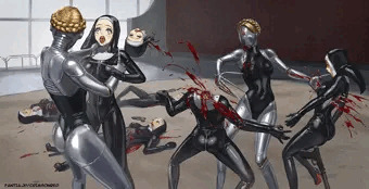 Atomic heart twins vs nuns | 原子心双子vs修道女