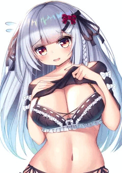 恥ずかしがりながらも見せたい